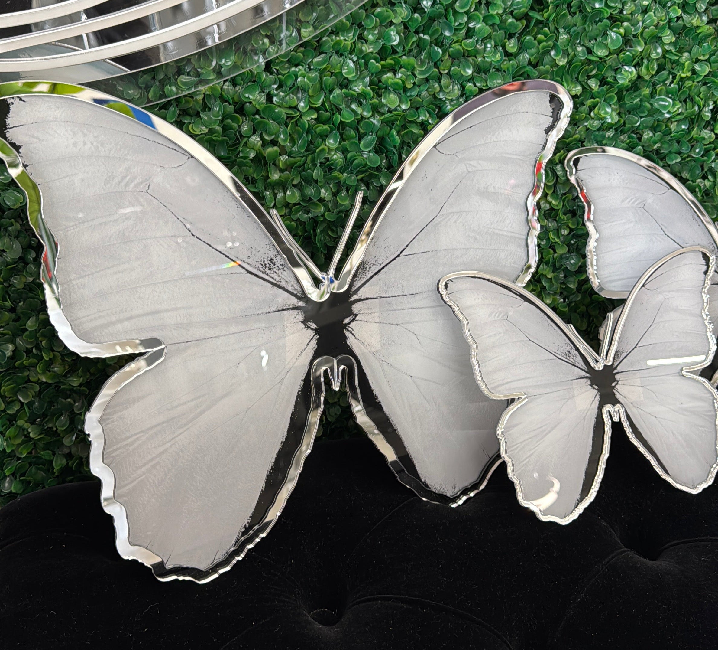 3 PCS SET ACRYLIC BUTTERFLY WITH MIRROR