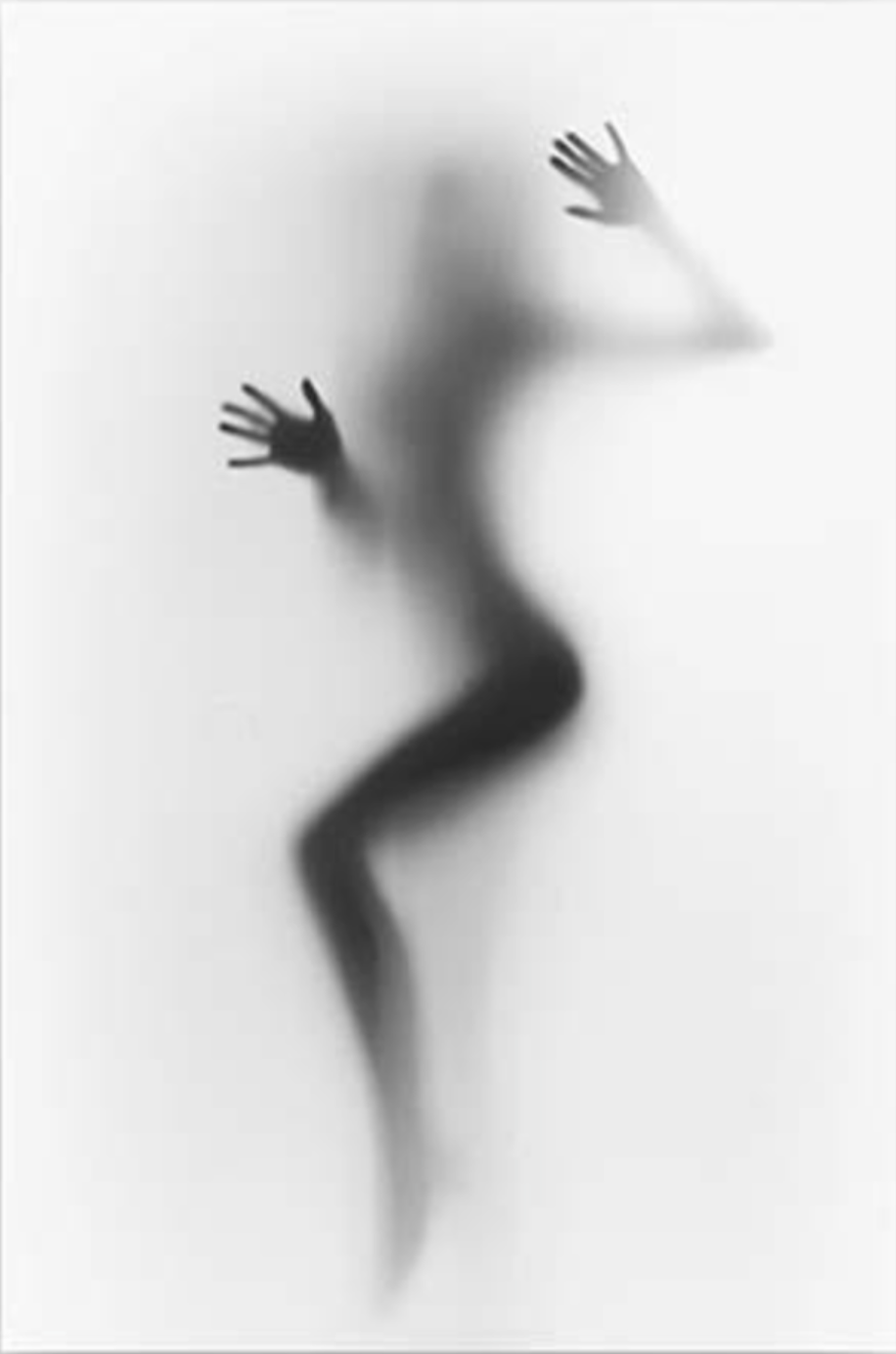 Woman Silhouette White and Black