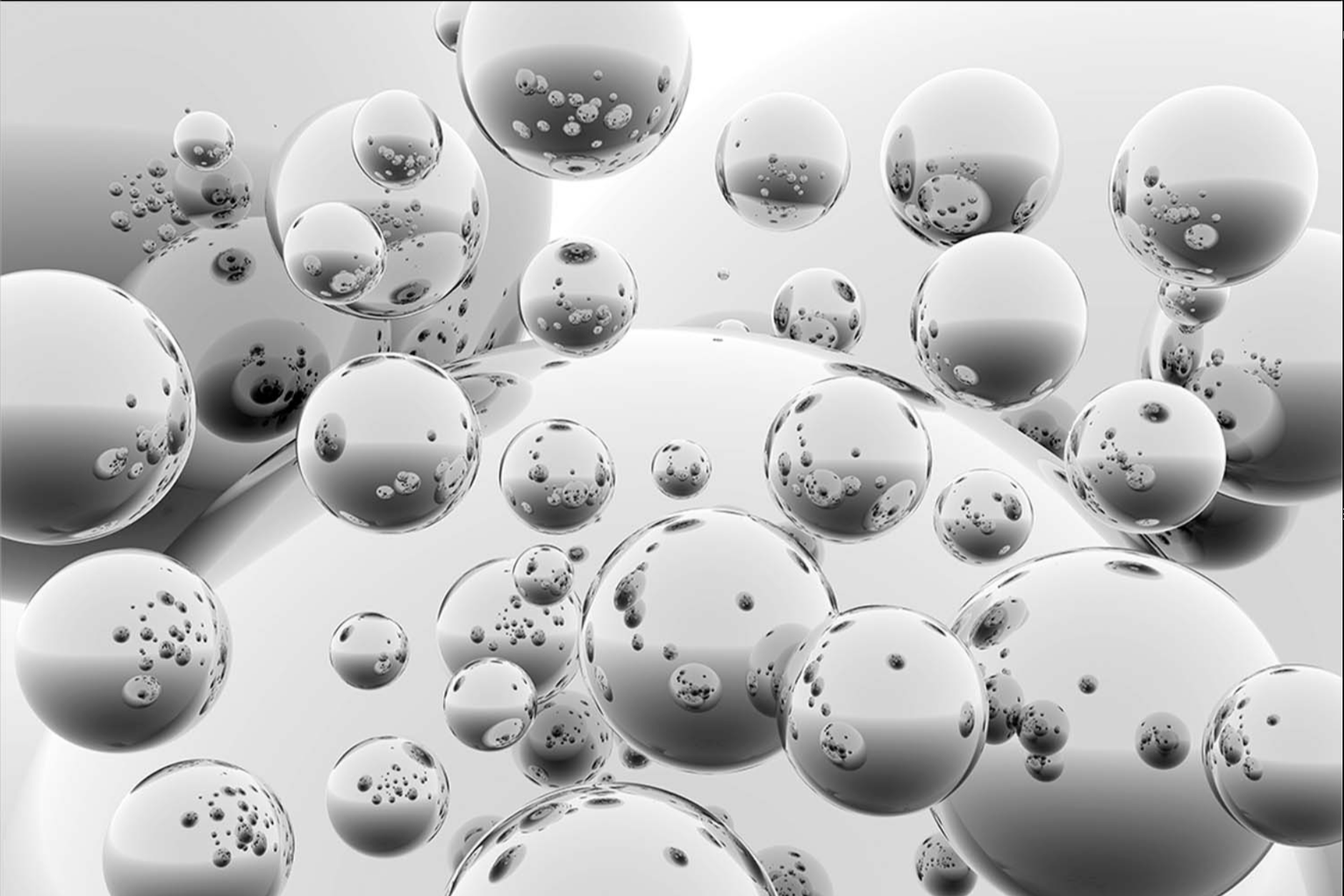 ABSTRACT GREY BALLS