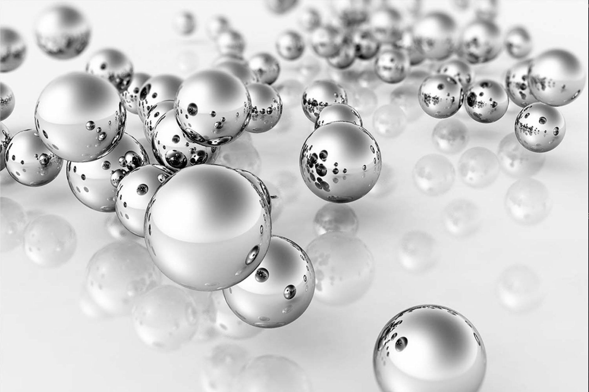 ABSTRACT GREY BALLS