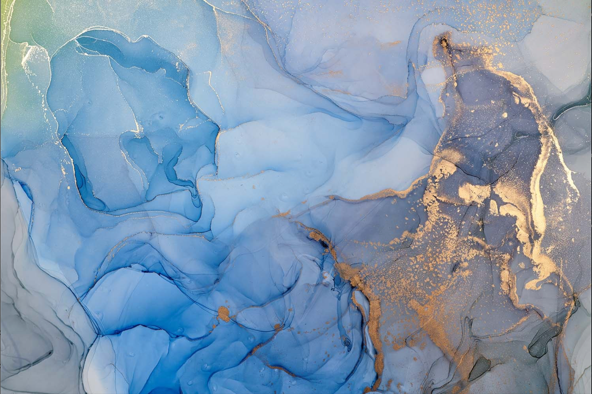 ABSTRACT BLUE / GOLD